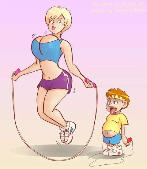 Exercise Mom [Glassfish] rule 34 porn comic cover