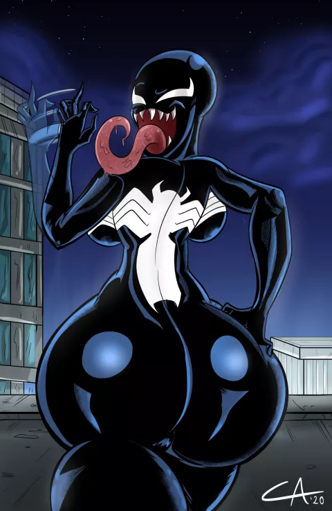 Extra Thicc Venom (Spider-Man) [Ameizing Lewds] rule 34 porn comic cover