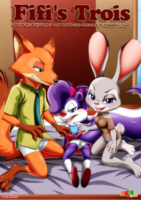 Fifi’s Trois (Tiny Toon Adventures , Zootopia) [Palcomix] rule 34 porn comic cover