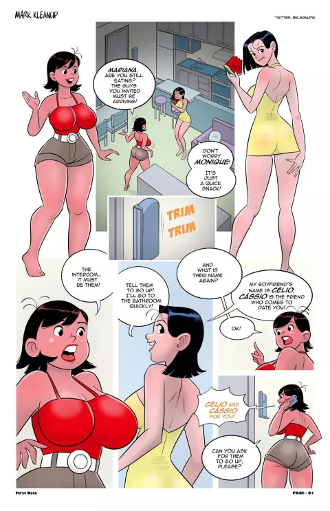 First Date [Mark Kleanup] rule 34 porn comic cover