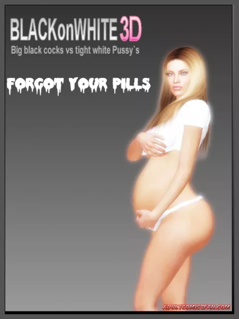 Forgot Your Pills [BlackonWhite3D] rule 34 porn comic cover