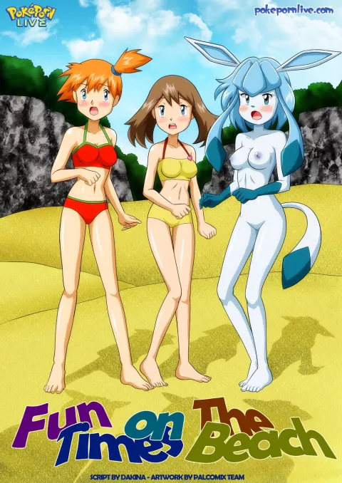 Fun Times On The Beach (Pokemon) [Palcomix] rule 34 porn comic cover