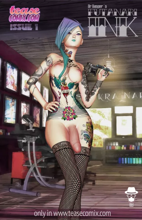Futanari Ink [Tease Comix] rule 34 porn comic cover