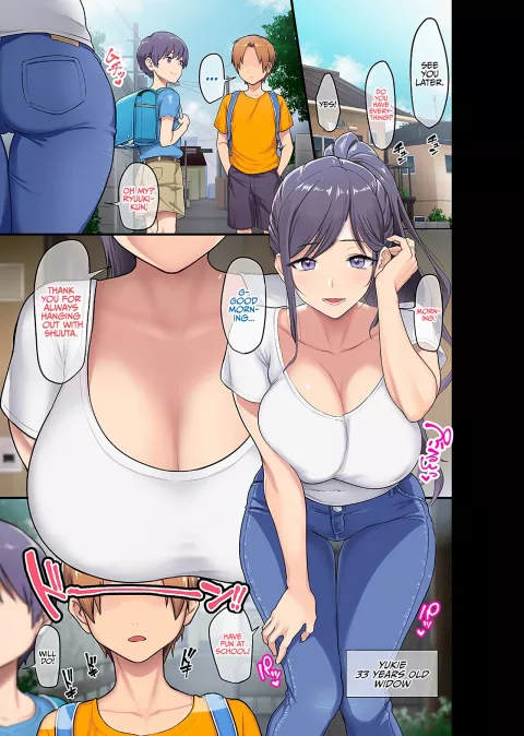 Giant Boobs Widow And Her Son’s Very Very Bad Friend [Ohkami Ryosuke, Meme50] rule 34 porn comic cover