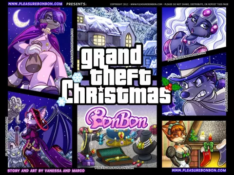 Grand Theft Christmas [PleasureBonBon] rule 34 porn comic cover