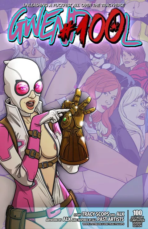 Gwenpool #100 (Spider-Man) [Tracy Scops] rule 34 porn comic cover