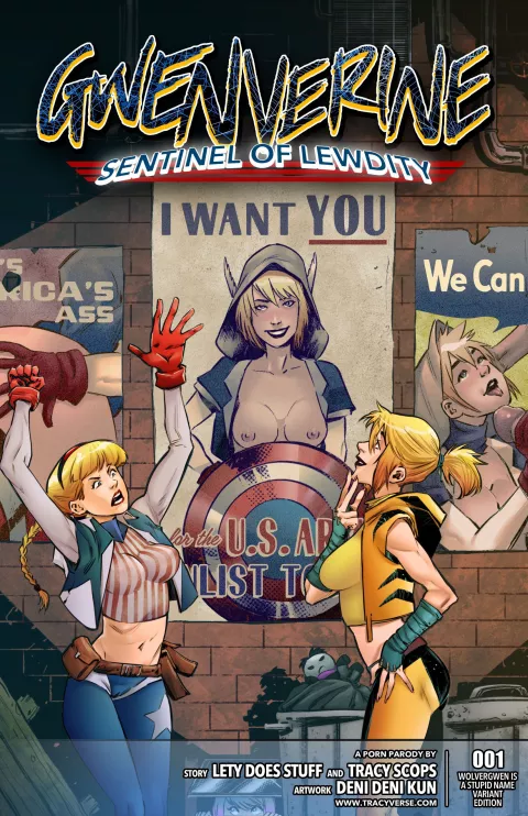 Gwenverine (Spider-Man) [Tracy Scops] rule 34 porn comic cover