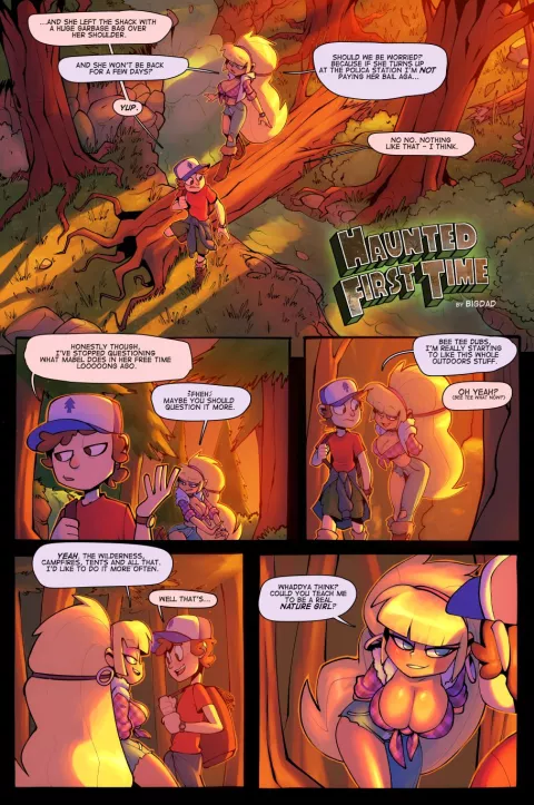 Haunted First Time (Gravity Falls) [BigDad] rule 34 porn comic cover
