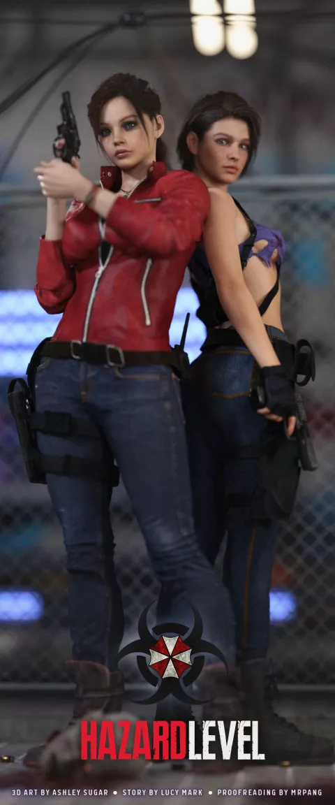 Hazard Level (Resident Evil) [Ashley Sugar] rule 34 porn comic cover