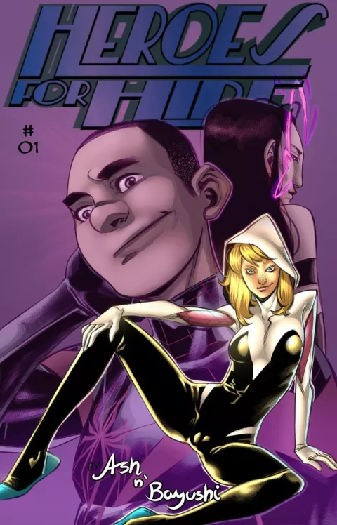 Heroes For Hire (Spider-Man) [Bayushi] rule 34 porn comic cover