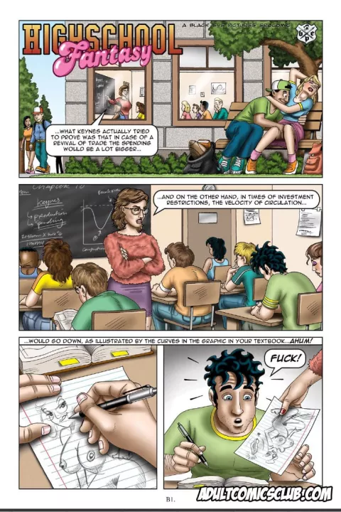 High School Fantasy [AdultComicsClub] rule 34 porn comic cover