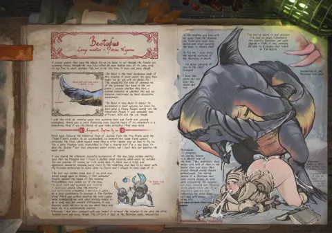 Hoarfrost Reach Exploration Diary (Monster Hunter) [The Kite] rule 34 porn comic cover
