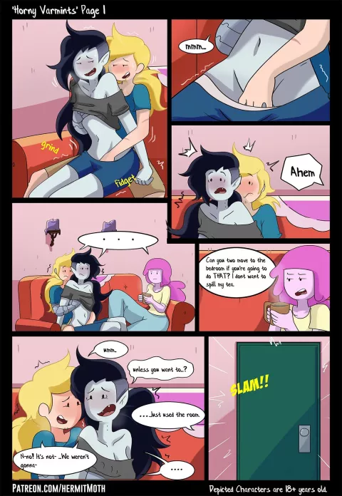 Horny Varmints (Adventure Time) [Hermit Moth] rule 34 porn comic cover