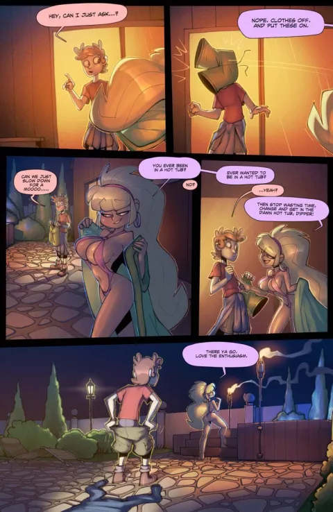 Hot Tub Hijinx (Gravity Falls) [BigDad] rule 34 porn comic cover