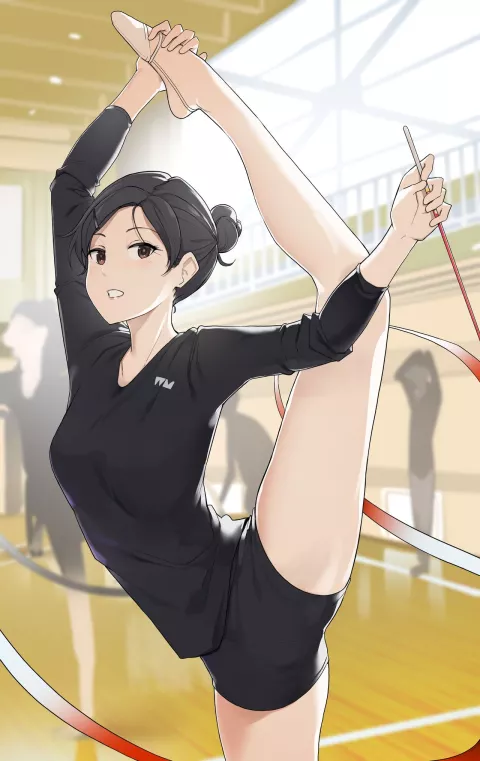 How A Gymnastics Club Girl Learned How to Express Herself Through Sex [Wakamatsu] rule 34 porn comic cover
