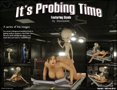 It’s Probing Time – Gisela, Alien [Blackadder] rule 34 porn comic cover