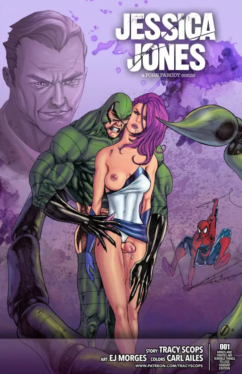 Jessica Jones (Spider-Man , Jessica Jones) [Tracy Scops] rule 34 porn comic cover
