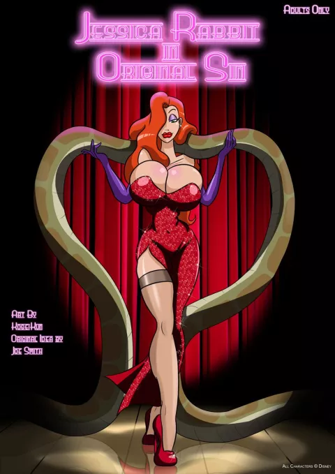 Jessica Rabbit in Original Sin (Who Framed Roger Rabbit, The Jungle Book) [KogeiKun] rule 34 porn comic cover