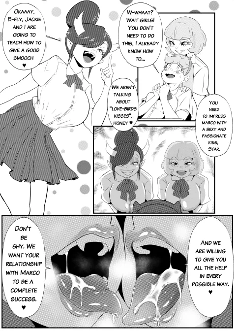 Kissing Lesson (Star VS. The Forces Of Evil) [Banjabu] rule 34 porn comic cover