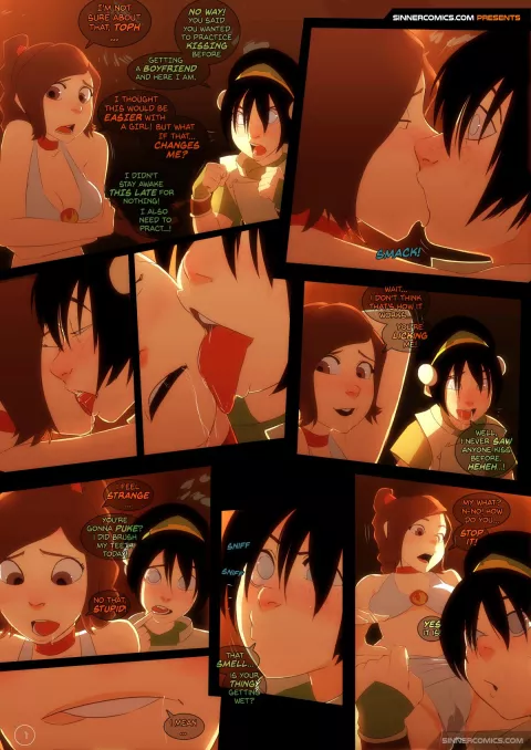 Kissing Practice (Avatar: The Last Airbender) [SillyGirl] rule 34 porn comic cover