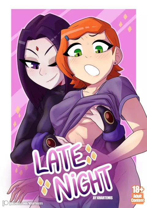 Late Night (Ben 10 , Teen Titans) [Khartemis] rule 34 porn comic cover