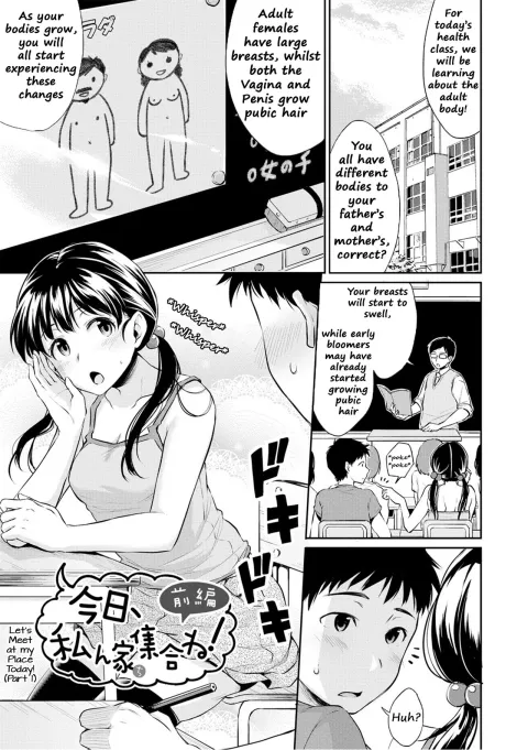 Let’s Meet at my Place Today! [Meganei] rule 34 porn comic cover