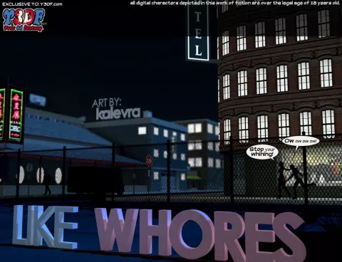Like Whores [Y3DF] rule 34 porn comic cover