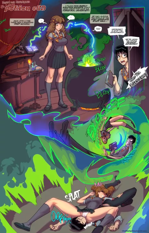 Love Potion #69 (Harry Potter) [Fred Perry] rule 34 porn comic cover