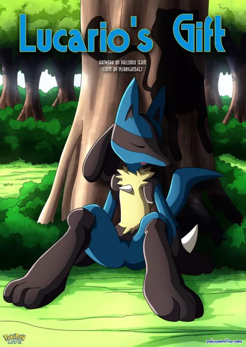 Lucario’s Gift (Pokemon) [Palcomix] rule 34 porn comic cover