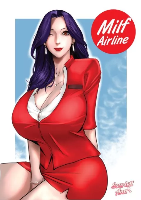 MILF Airline [Scarlett Ann] rule 34 porn comic cover