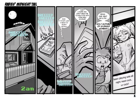 Midnight Tail [Rabies T Lagomorph] rule 34 porn comic cover