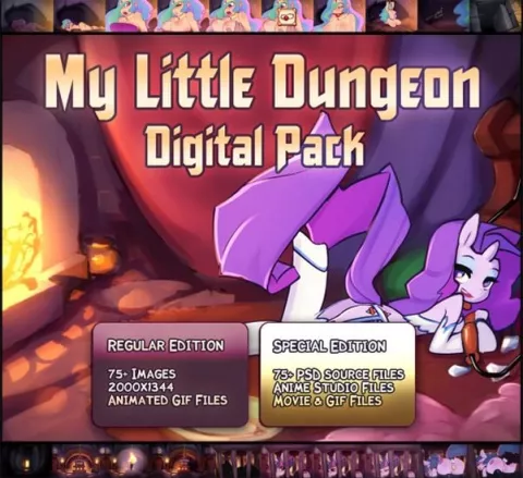 My Little Dungeon (My Little Pony – Friendship Is Magic) [Doxy] rule 34 porn comic cover