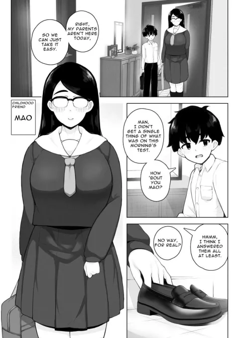 My instinct is telling me to cum inside my childhood friend who has the biggest butt in class and wears glasses [Sasanoha Toro] rule 34 porn comic cover