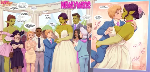 Newlyweds [Rino99] rule 34 porn comic cover