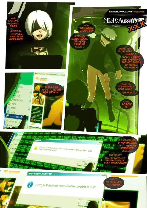 NieR: Automata XXX (NieR: Automata) [SillyGirl] rule 34 porn comic cover