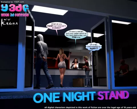 One Night Stand [Y3DF] rule 34 porn comic cover