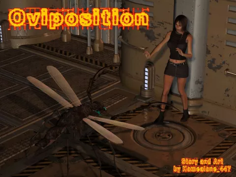 Oviposition [3DMonsterStories] rule 34 porn comic cover