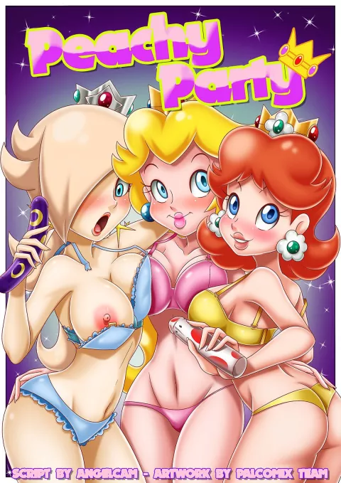 Peachy Party (Mario Series) [Palcomix] rule 34 porn comic cover