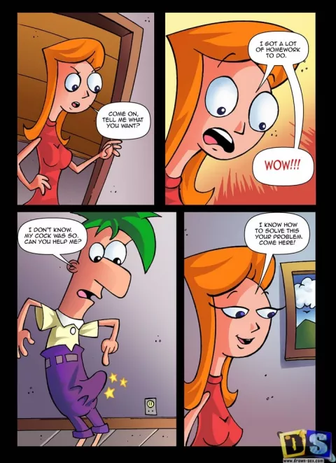 Phineas and Ferb [Drawn-Sex] rule 34 porn comic cover