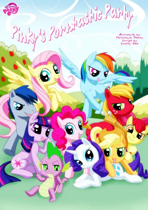 Pinky’s Porntastic Party (My Little Pony – Friendship Is Magic) [PalComix] rule 34 porn comic cover
