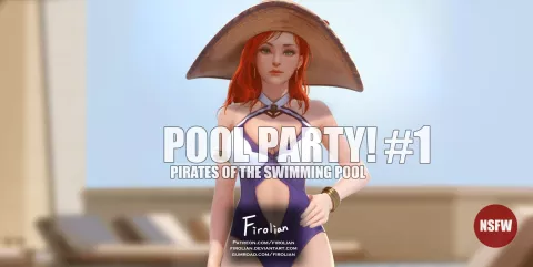 Pool Party (League Of Legends) [Firolian] rule 34 porn comic cover