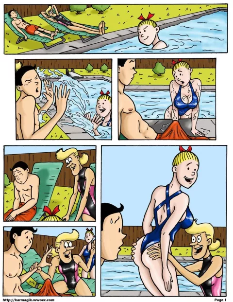 Poolside (Suske en Wiske) [Karmagik] rule 34 porn comic cover