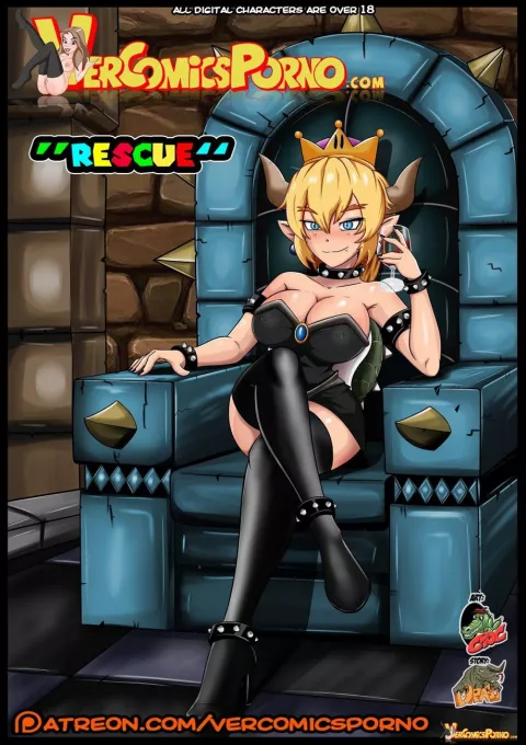 Rescue (Mario Series) [Croc] rule 34 porn comic cover