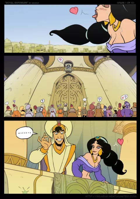 Royal Exposure (Aladdin) [Akabur] rule 34 porn comic cover