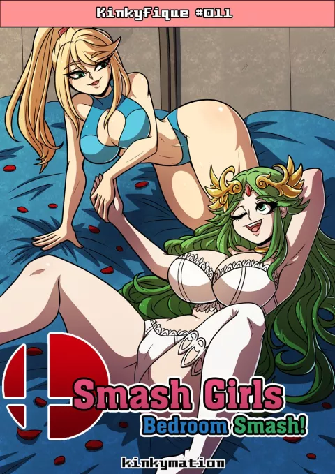 Samus and Palutena’s Bedroom Smash! [Kinkymation] rule 34 porn comic cover