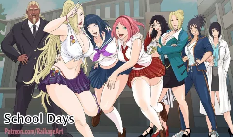 School Days (Naruto) [RaikageArt | Sichan] rule 34 porn comic cover