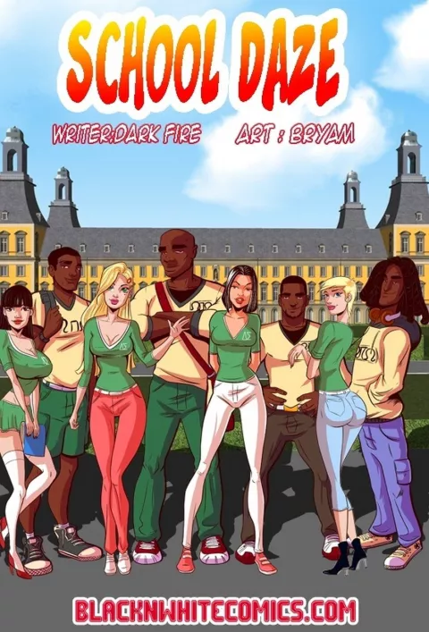 School Daze [BlackNWhiteComics] rule 34 porn comic cover
