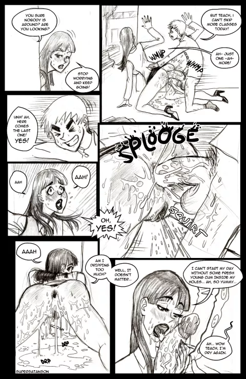 School Is Fun [SuperSatanSon] rule 34 porn comic cover