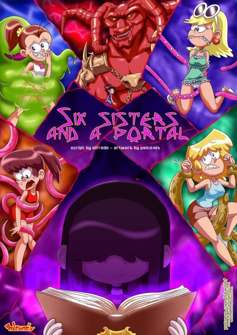Six Sisters And A Portal (The Loud House) [Palcomix] rule 34 porn comic cover