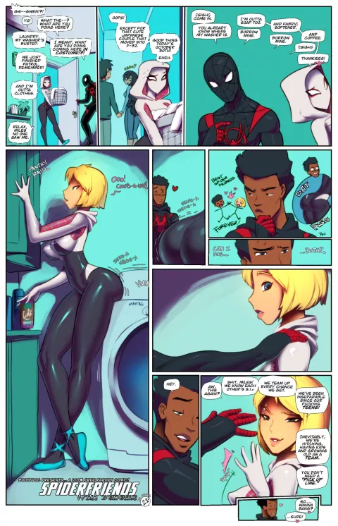 Spiderfriends With Benefits (Spider-Man) [Fred Perry] rule 34 porn comic cover
